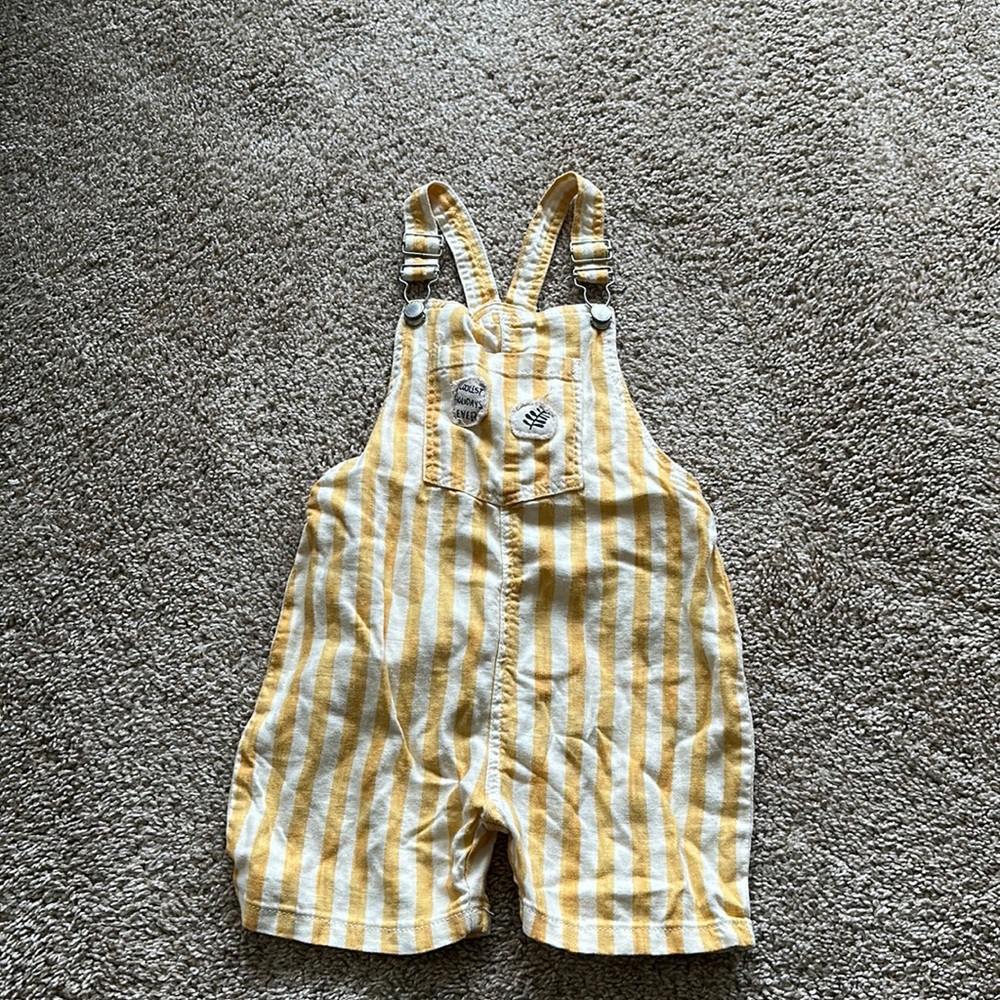 Zara Baby Yellow Overalls